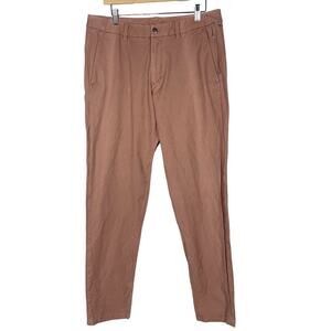 Lululemon Mens Size 34 Commission Pant Slim 32" *Earth Dye Color Clay Pink Red